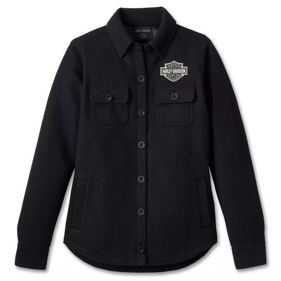 Women’s Harley-Davidson Black Logo Jacket - Picture 1 of 6